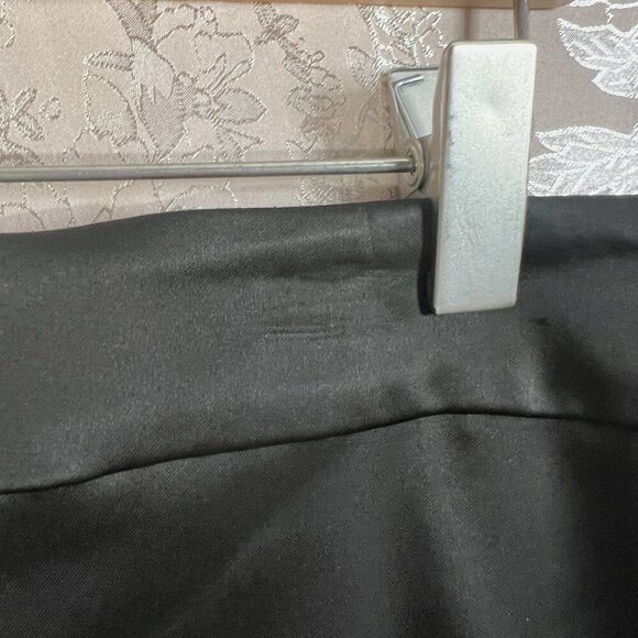 Tadashi Shoji Black Satin Classic Pencil Skirt Knee Length Plus Size 16 - Picture 9 of 9